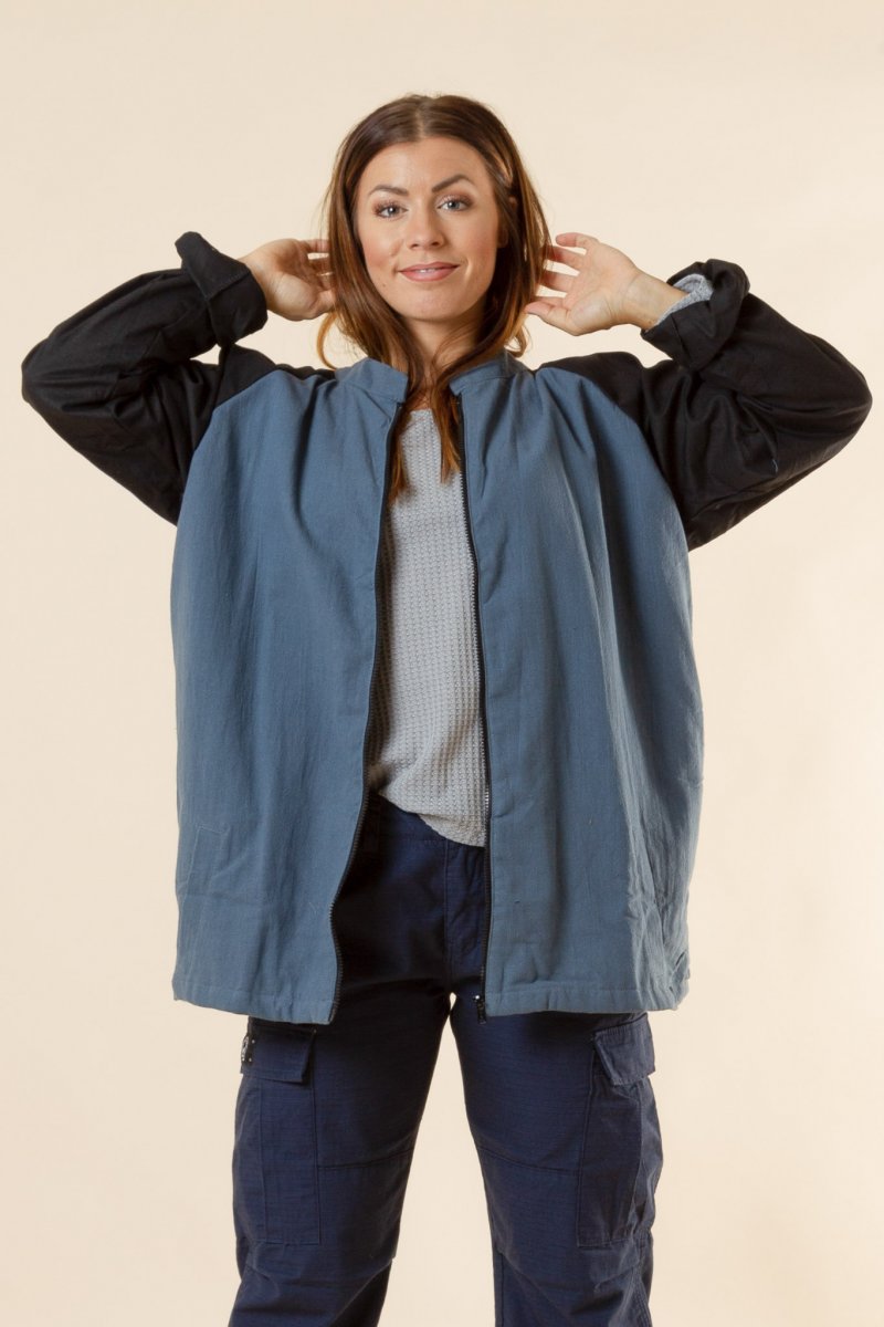 Grey/Blue Cargo Jacket Arvidsjaur Grey-Blue Base