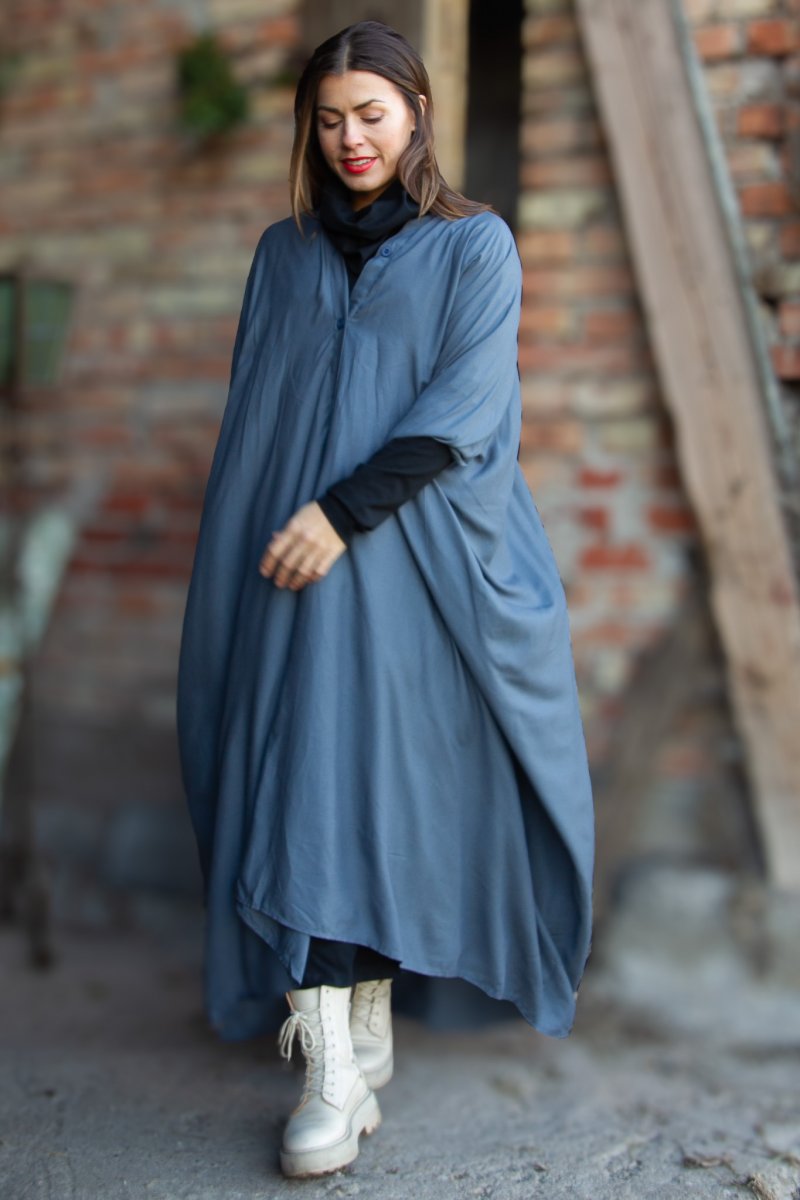 Grey Kaftan Dress Olinda Grey