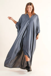 Grå Kaftan Kjole Olinda Grå