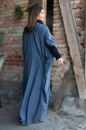 Grey Kaftan Dress Olinda Grey