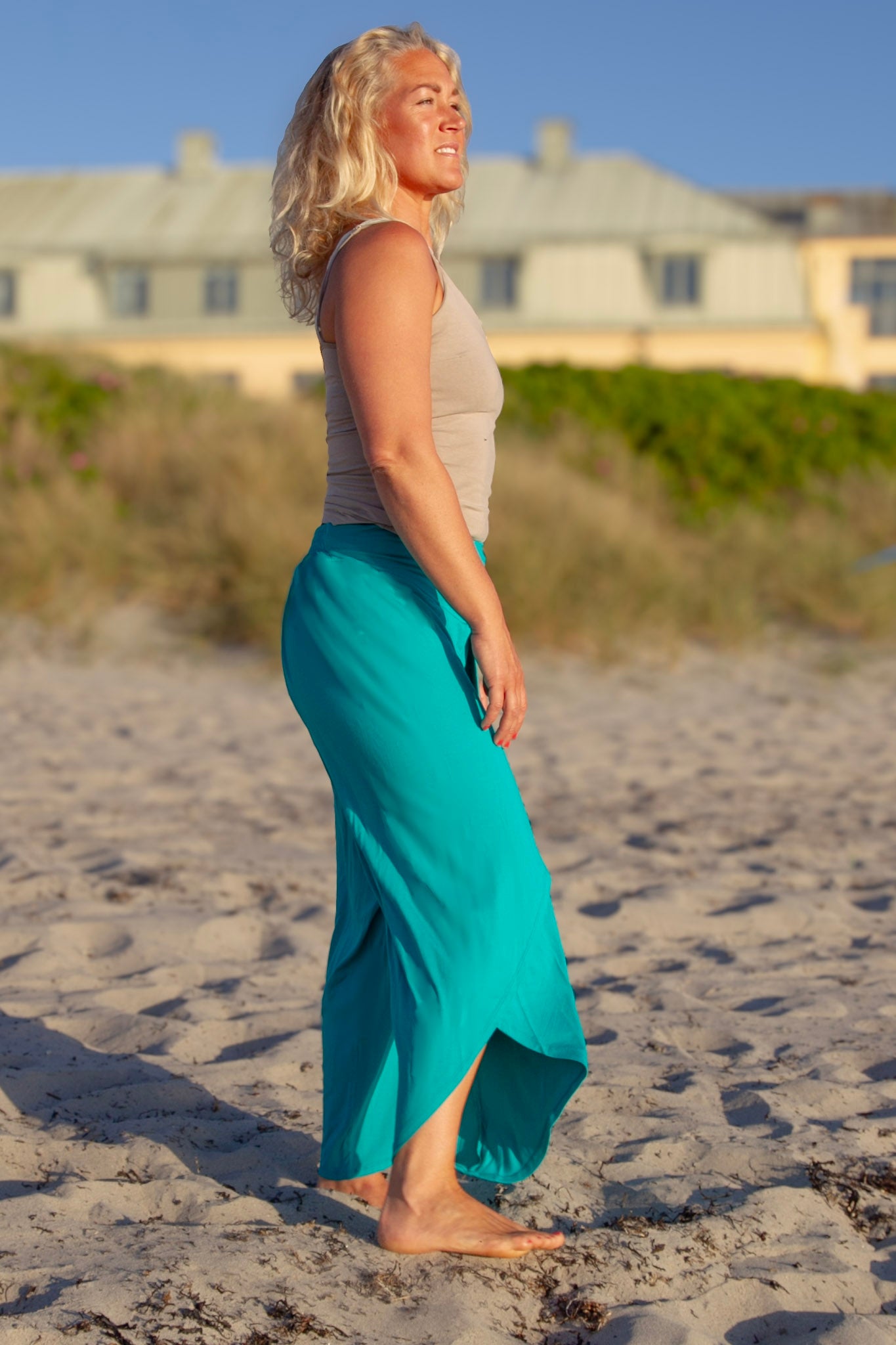 Grön Byxa Layer Pant Green
