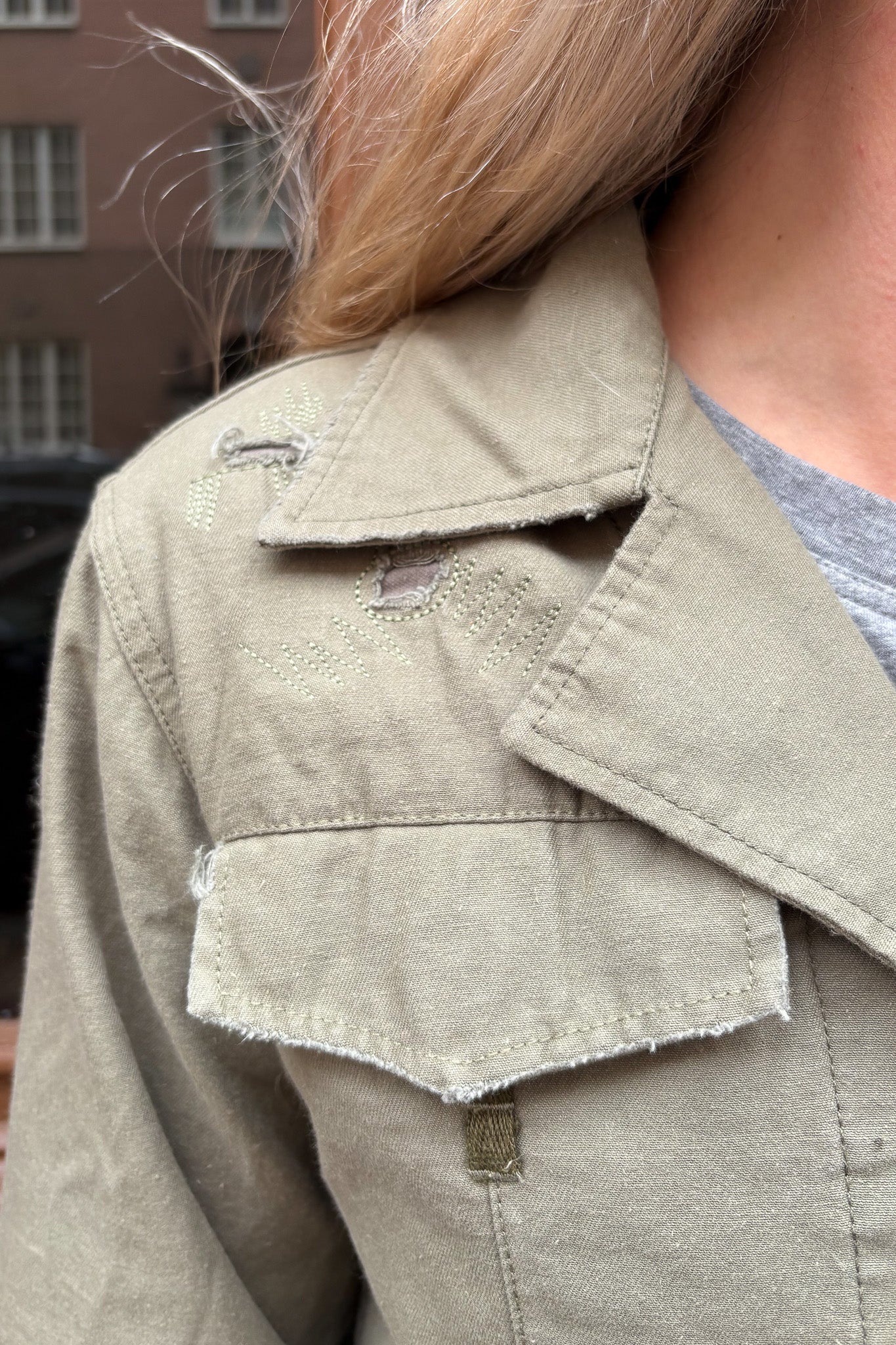 Grön Jacka Hangmatta Vintage Green