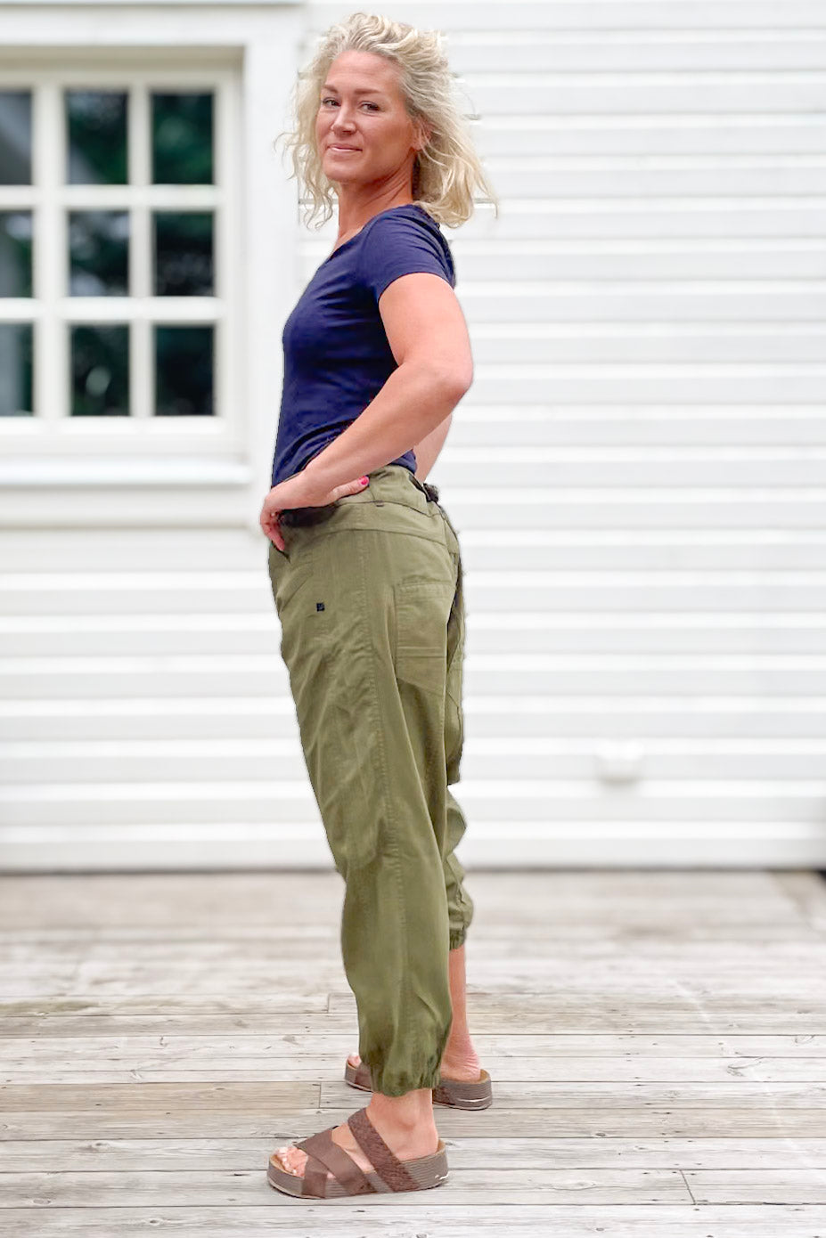 Green Cargo trousers Grimeton Cargo New Green