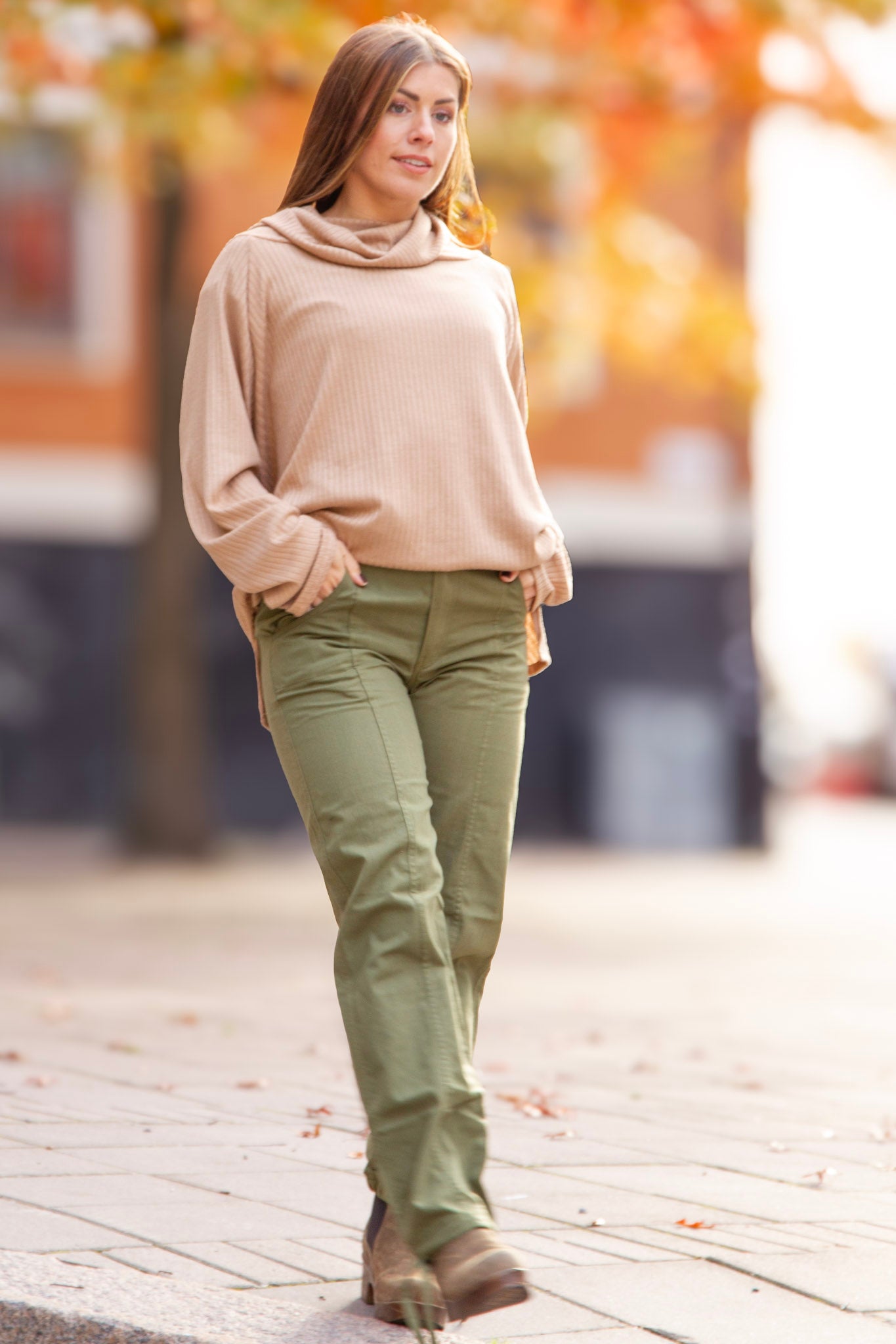 Grüne Cargohose Teahupoo Cargo Warm Green