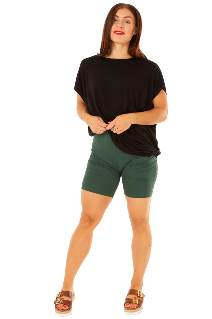 Vihreät Pyöräilyhousut Basic Forest Green