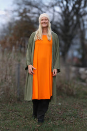 Grüner Kimono Warmes Grün