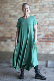 Green Dress Ballerina Long Foliage Green