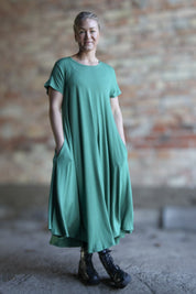 Green Dress Ballerina Long Foliage Green