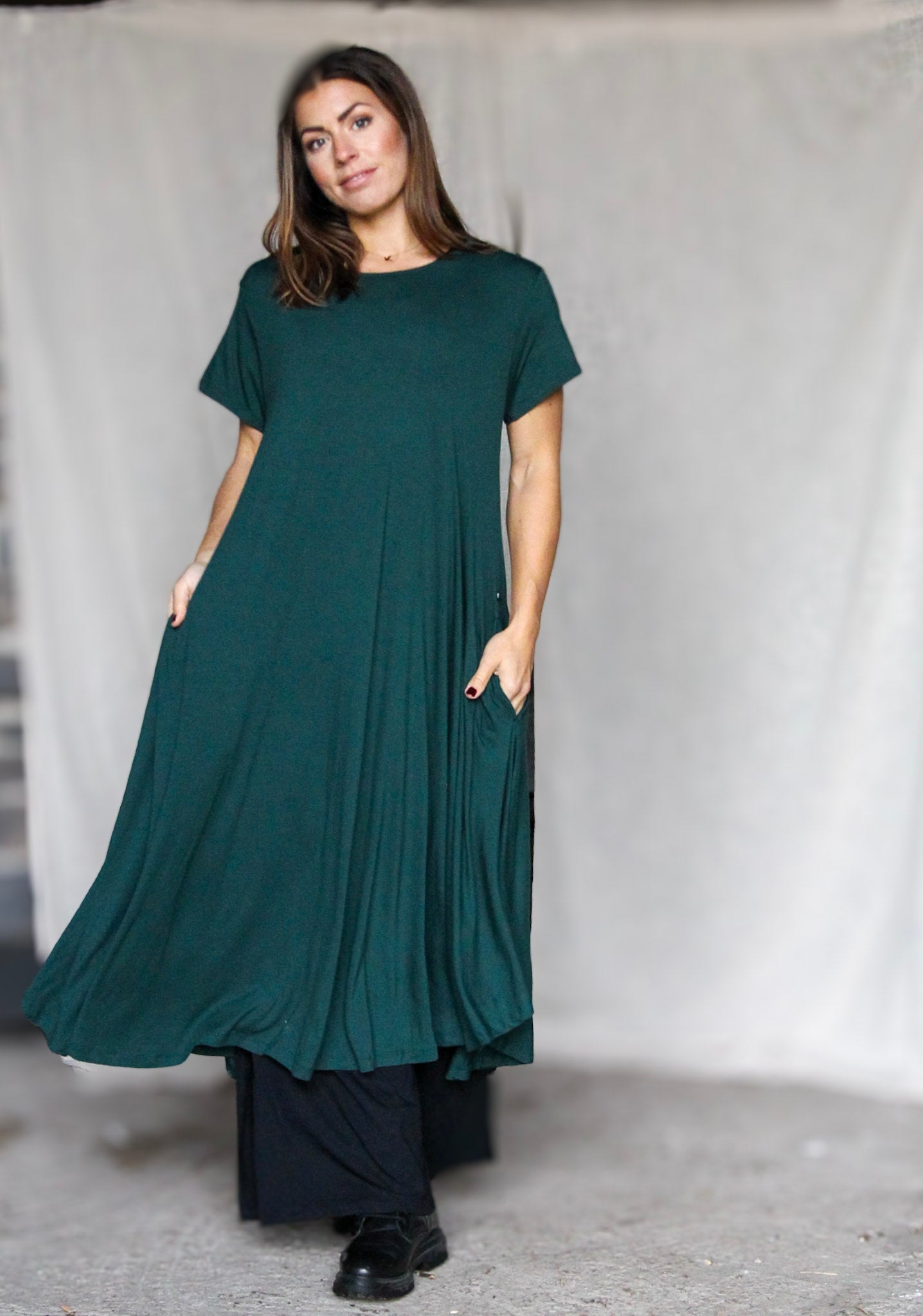 Groene jurk Ballerina Origineel Boreal Groen