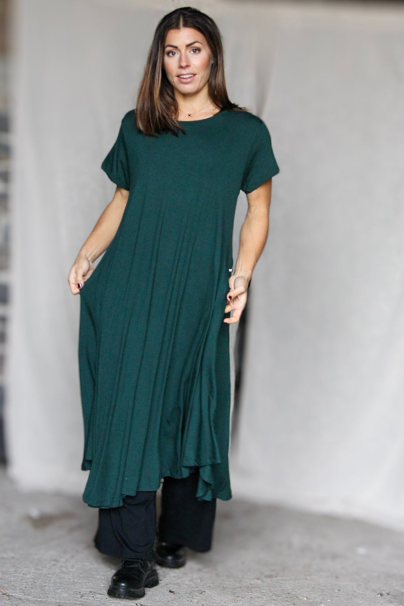 Groene jurk Ballerina Origineel Boreal Groen