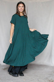 Groene jurk Ballerina Origineel Boreal Groen