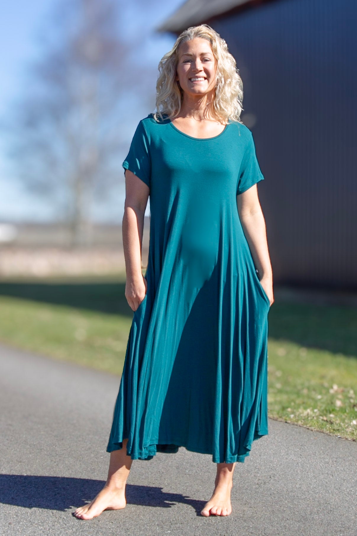 Green Dress Ballerina Original DK Sea Green
