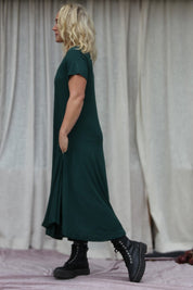 Grünes Ballerinakleid Original Smokepine Green