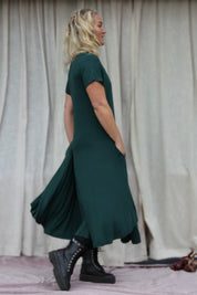Grünes Ballerinakleid Original Smokepine Green