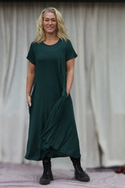 Grünes Ballerinakleid Original Smokepine Green