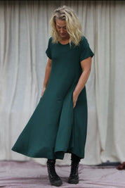Grünes Ballerinakleid Original Smokepine Green