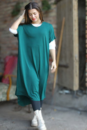 Groene jurk Eveline Smokepine Groen