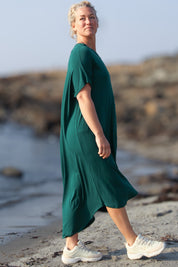 Groene jurk Eveline Smokepine Groen