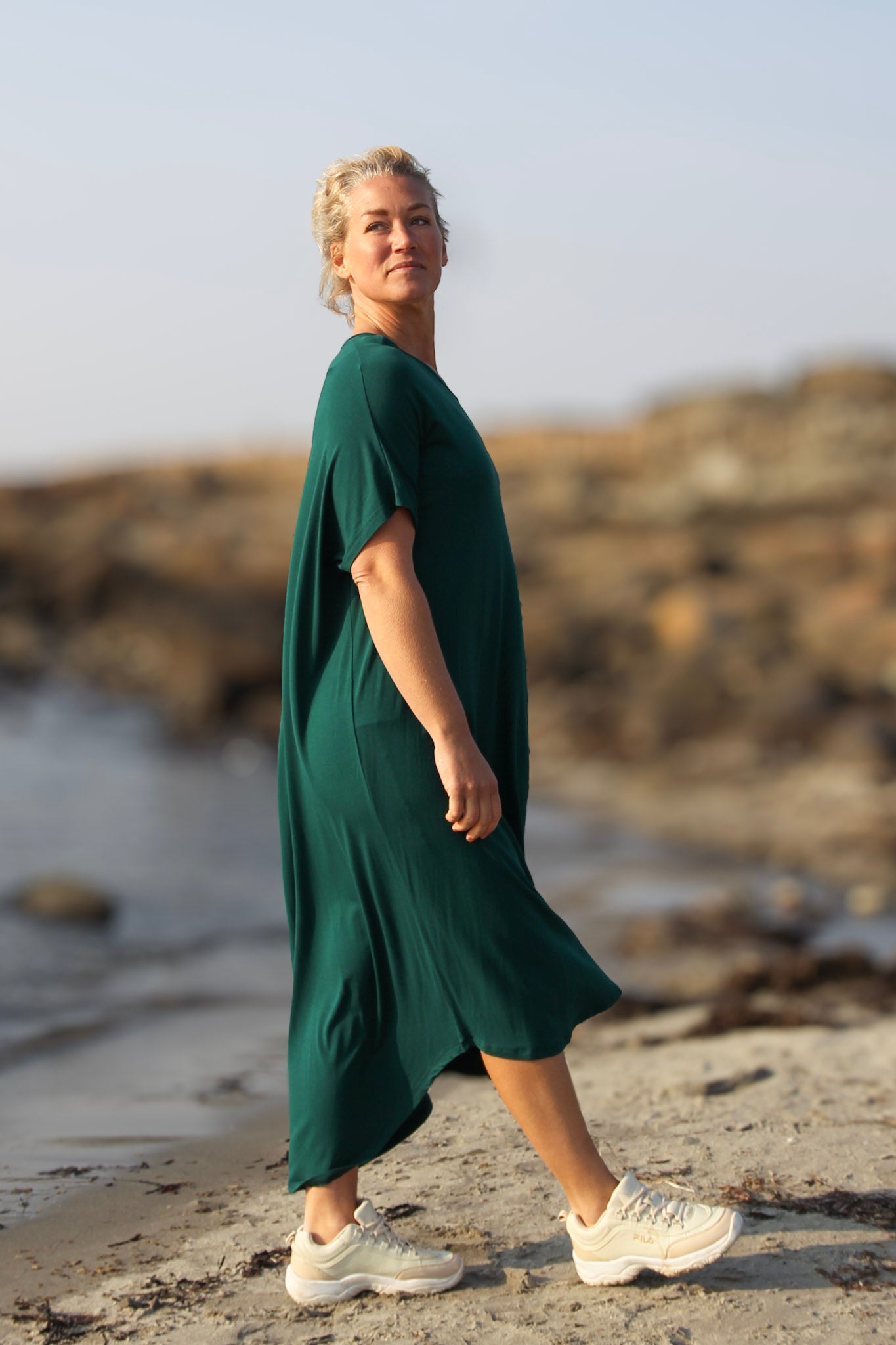 Grünes Kleid Eveline Smokepine Green