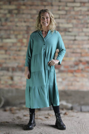 Green Dress Miryam Lenolium