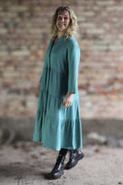 Green Dress Miryam Lenolium