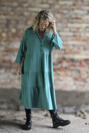 Green Dress Miryam Lenolium