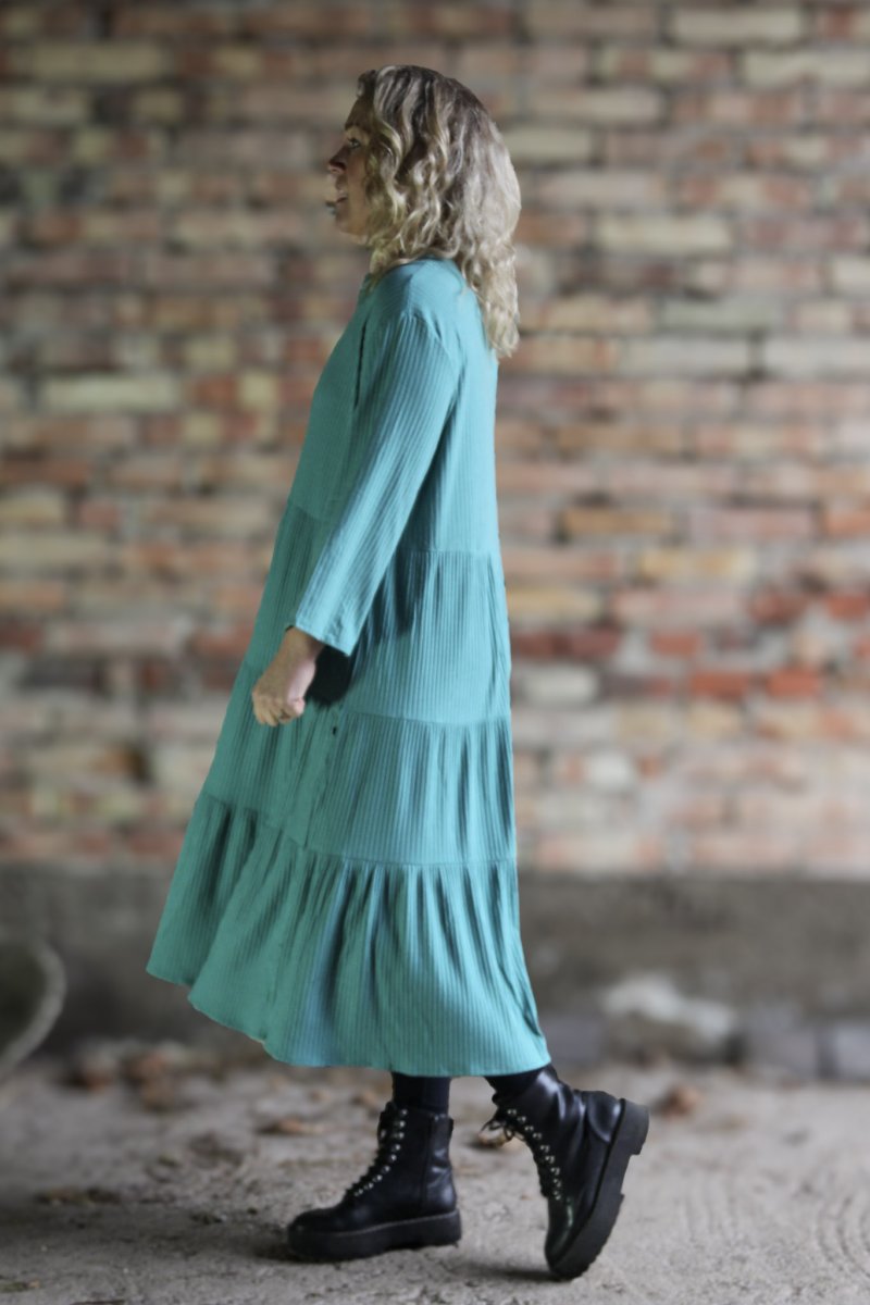 Green Dress Miryam Lenolium