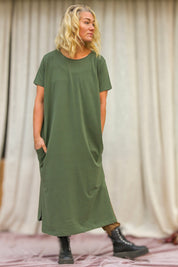 Grünes Kleid Qubec Khaki