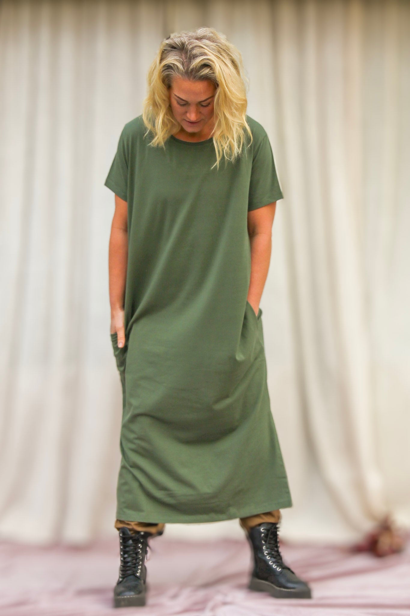 Grünes Kleid Qubec Khaki