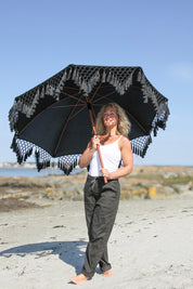 Green Linen Trousers Porto Green