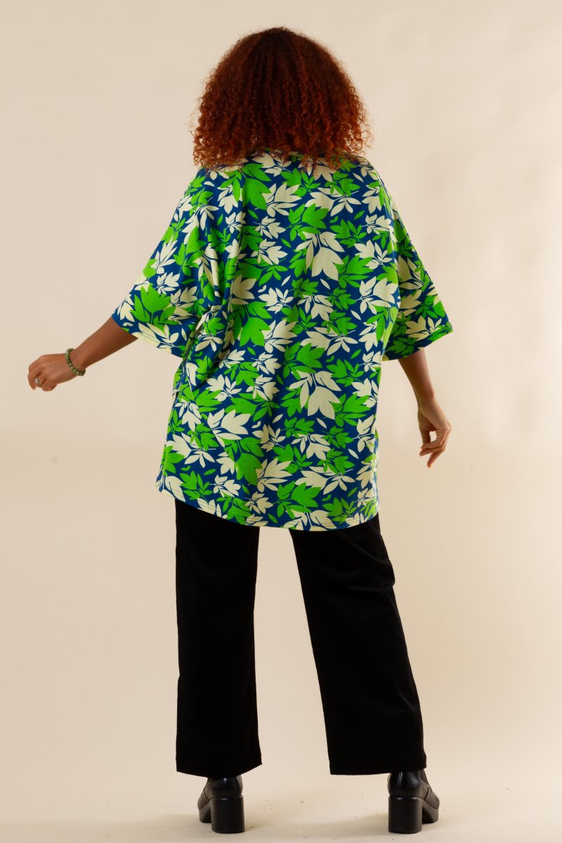 Blue Floral Tunic Millan Blue Flower