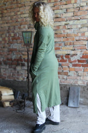 Green Polo Dress Kaftan Olive Green