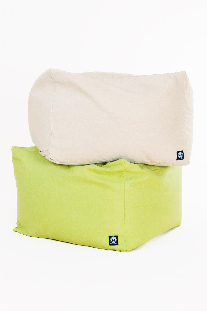 Green Cover Pouf Sandön Apple Green