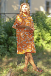 Gelbes Blumenkleid Hana Yellow