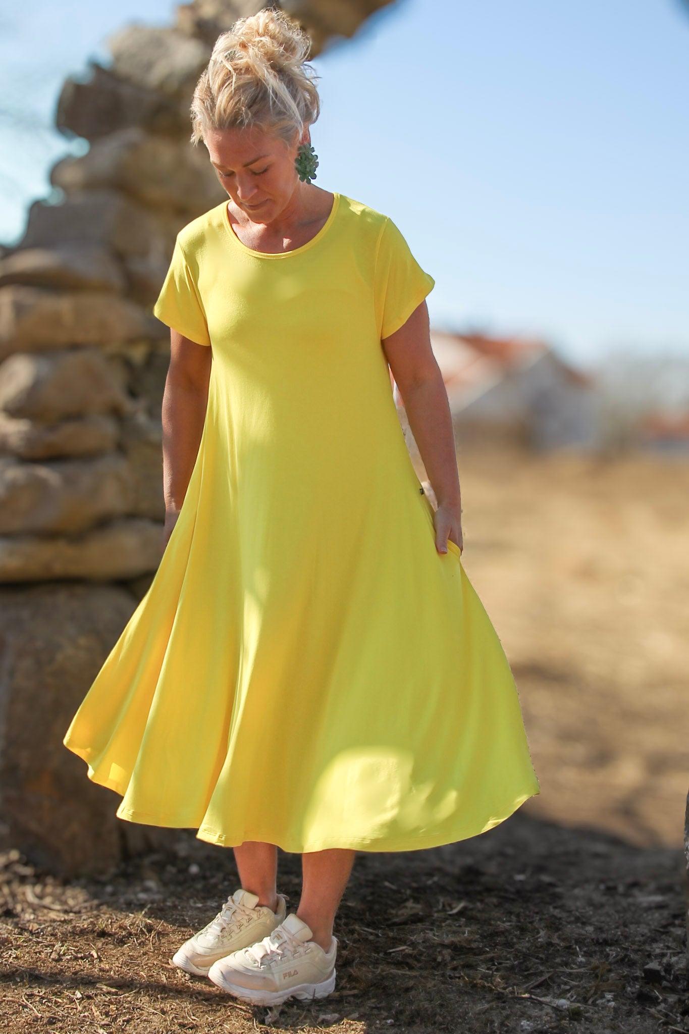 Gul Klänning Ballerina Original New Yellow