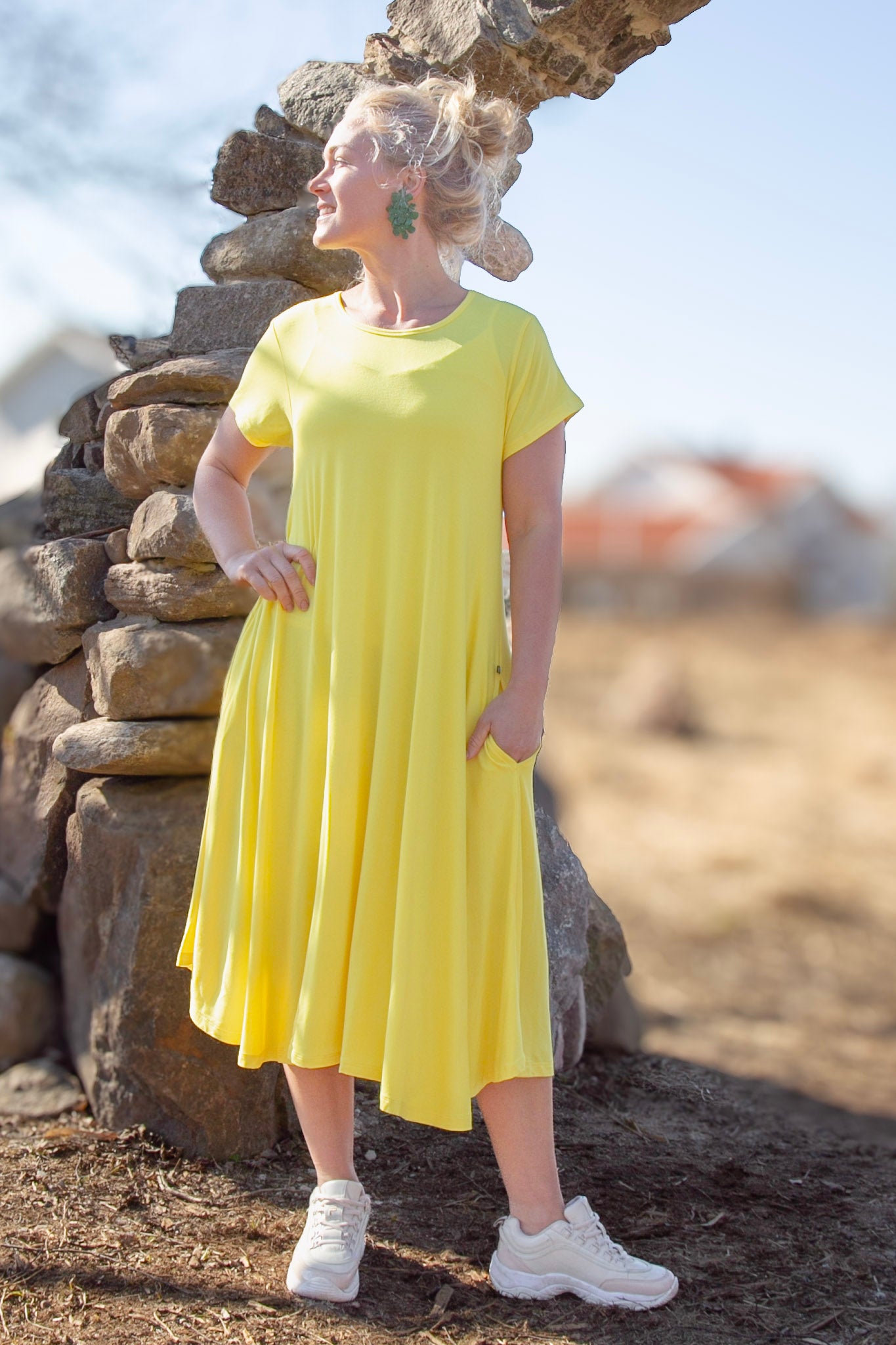 Gul Klänning Ballerina Original New Yellow