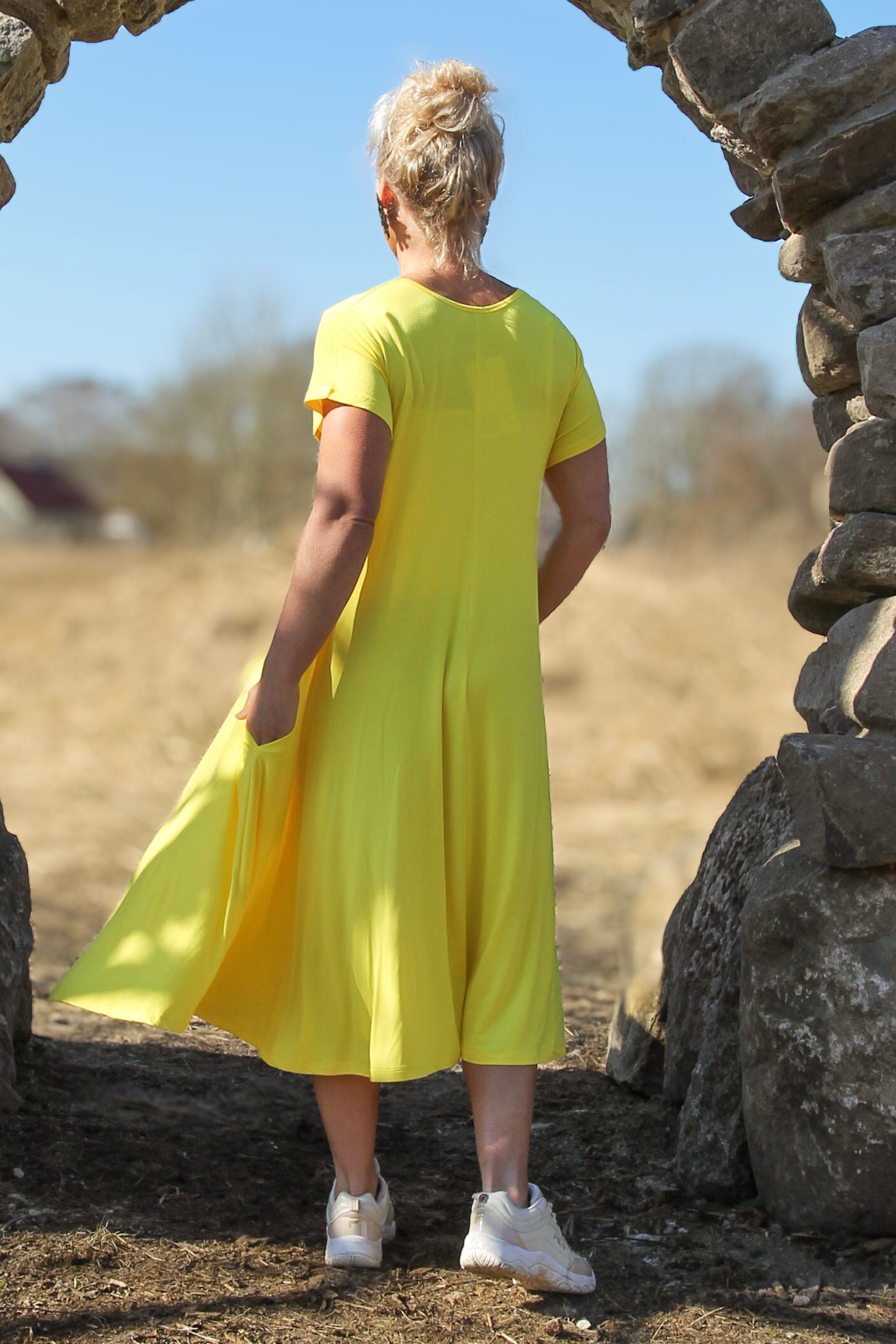 Gul Klänning Ballerina Original New Yellow