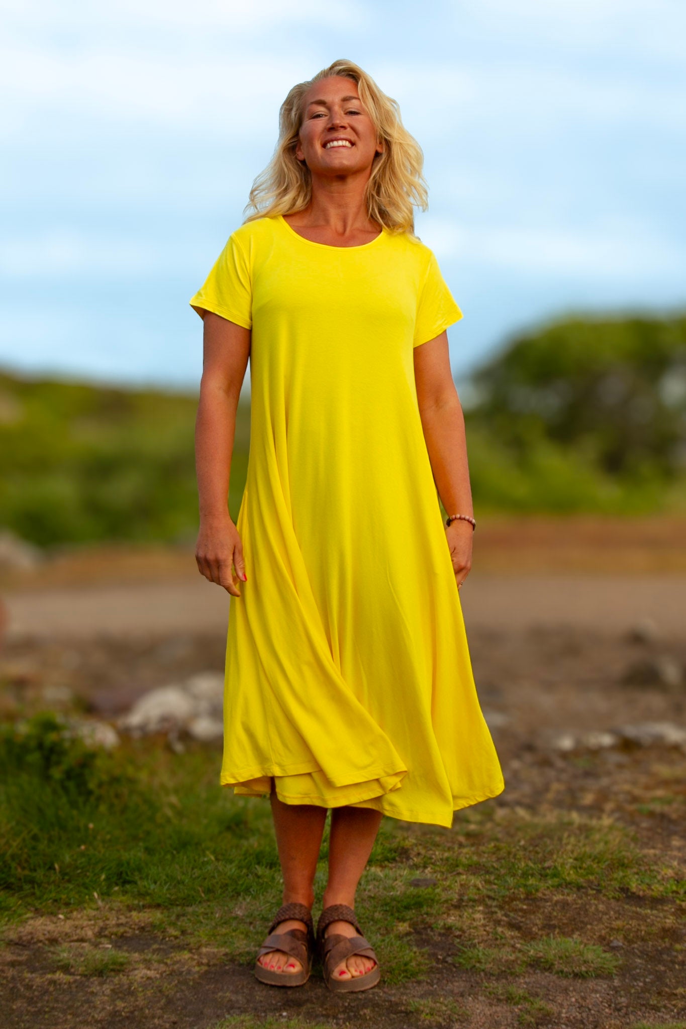 Gul Klänning Ballerina Original New Yellow