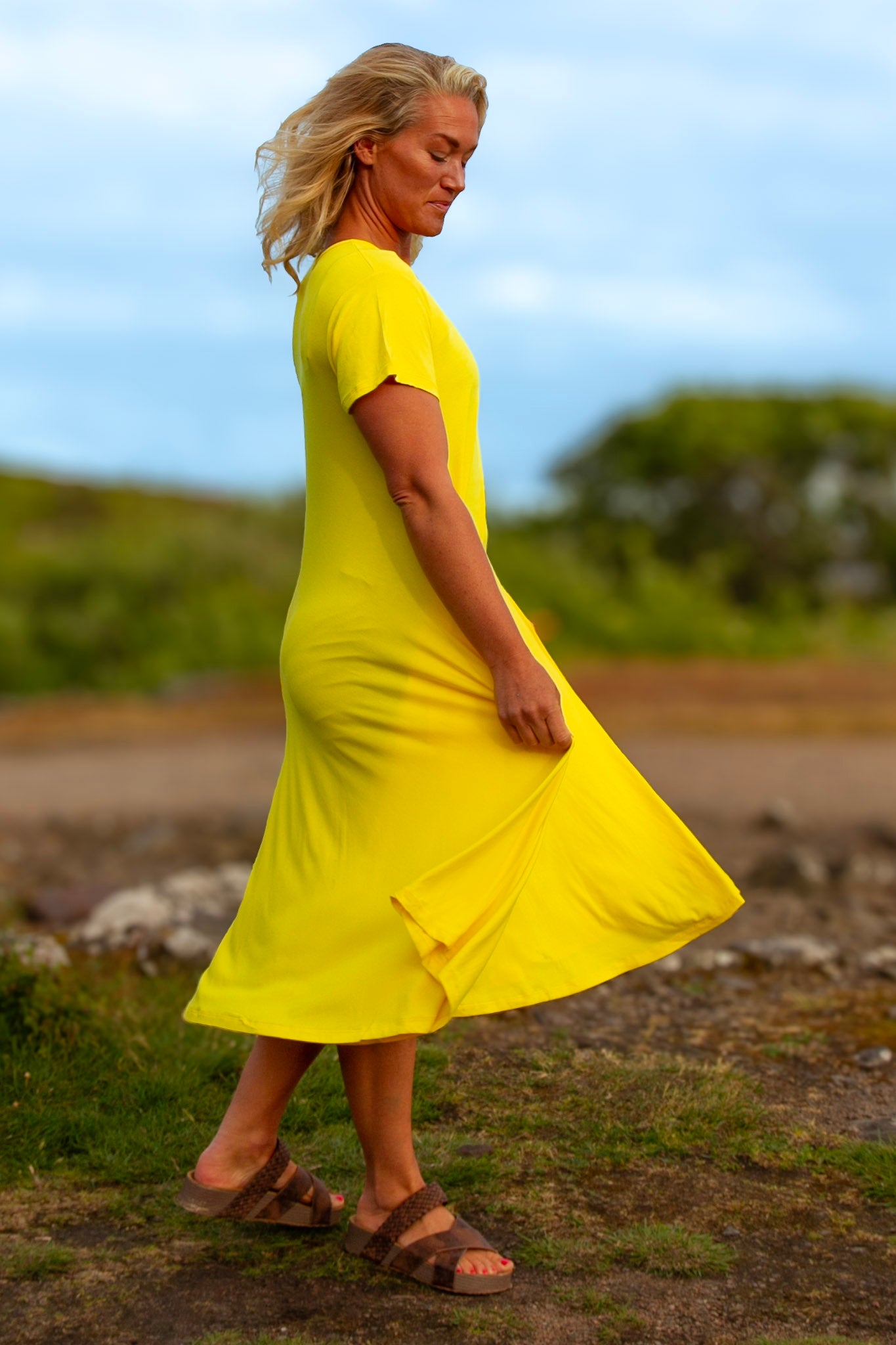 Gul Klänning Ballerina Original New Yellow