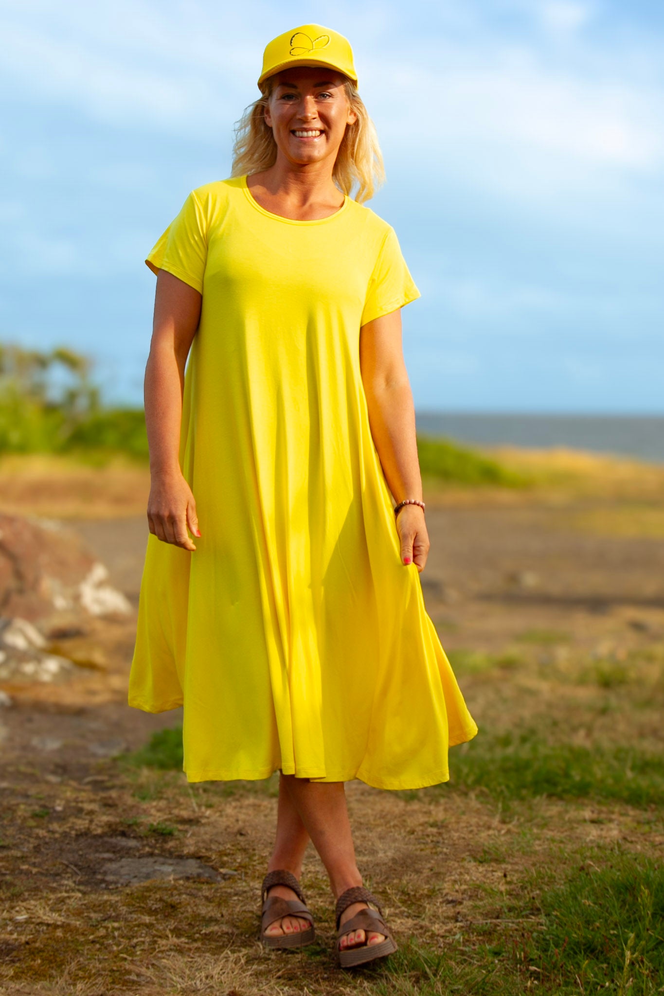 Gul Klänning Ballerina Original New Yellow