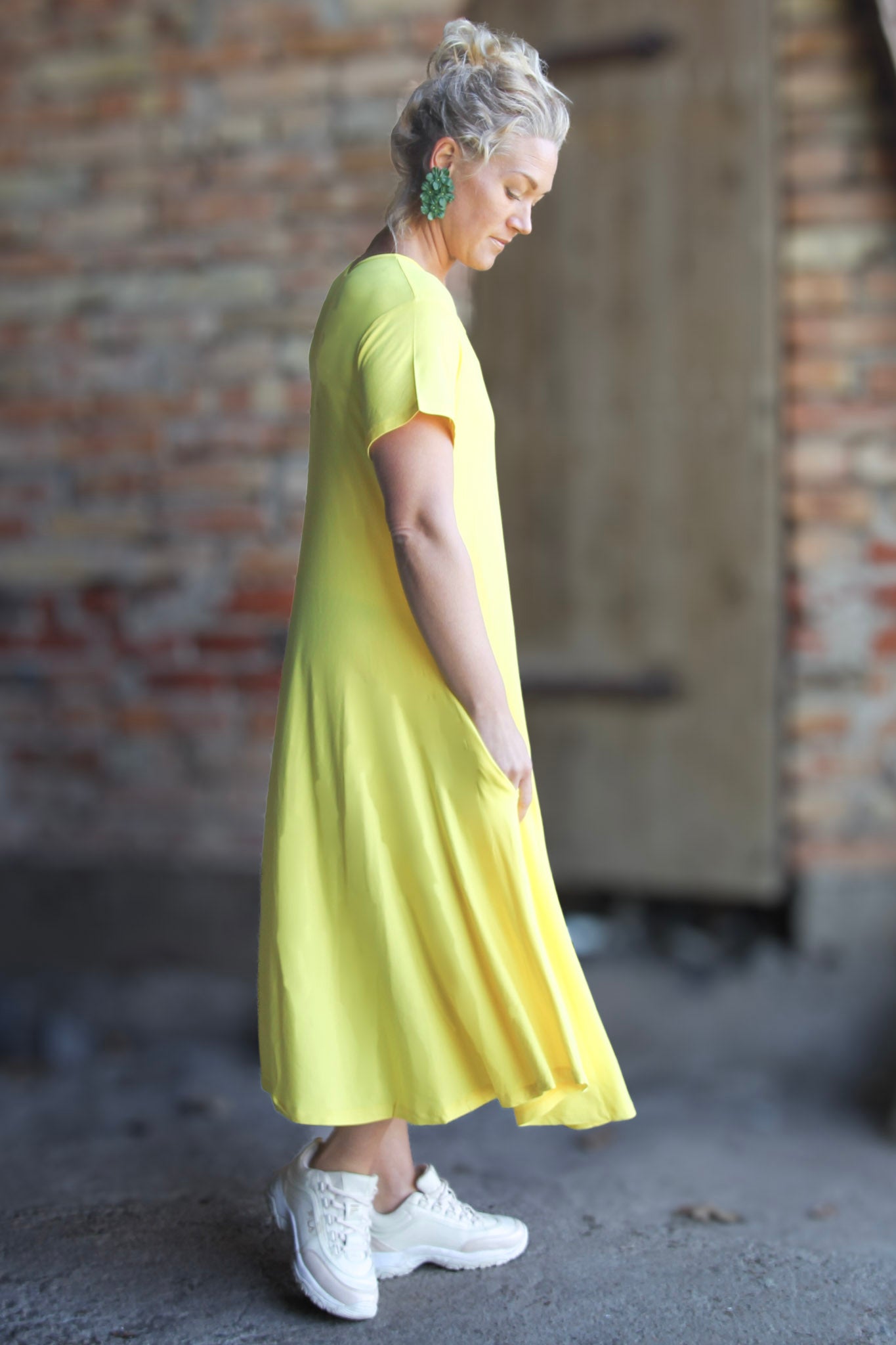 Yellow Dress Ballerina Yellow