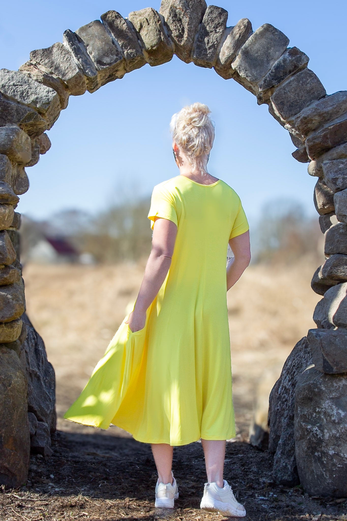 Yellow Dress Ballerina Yellow