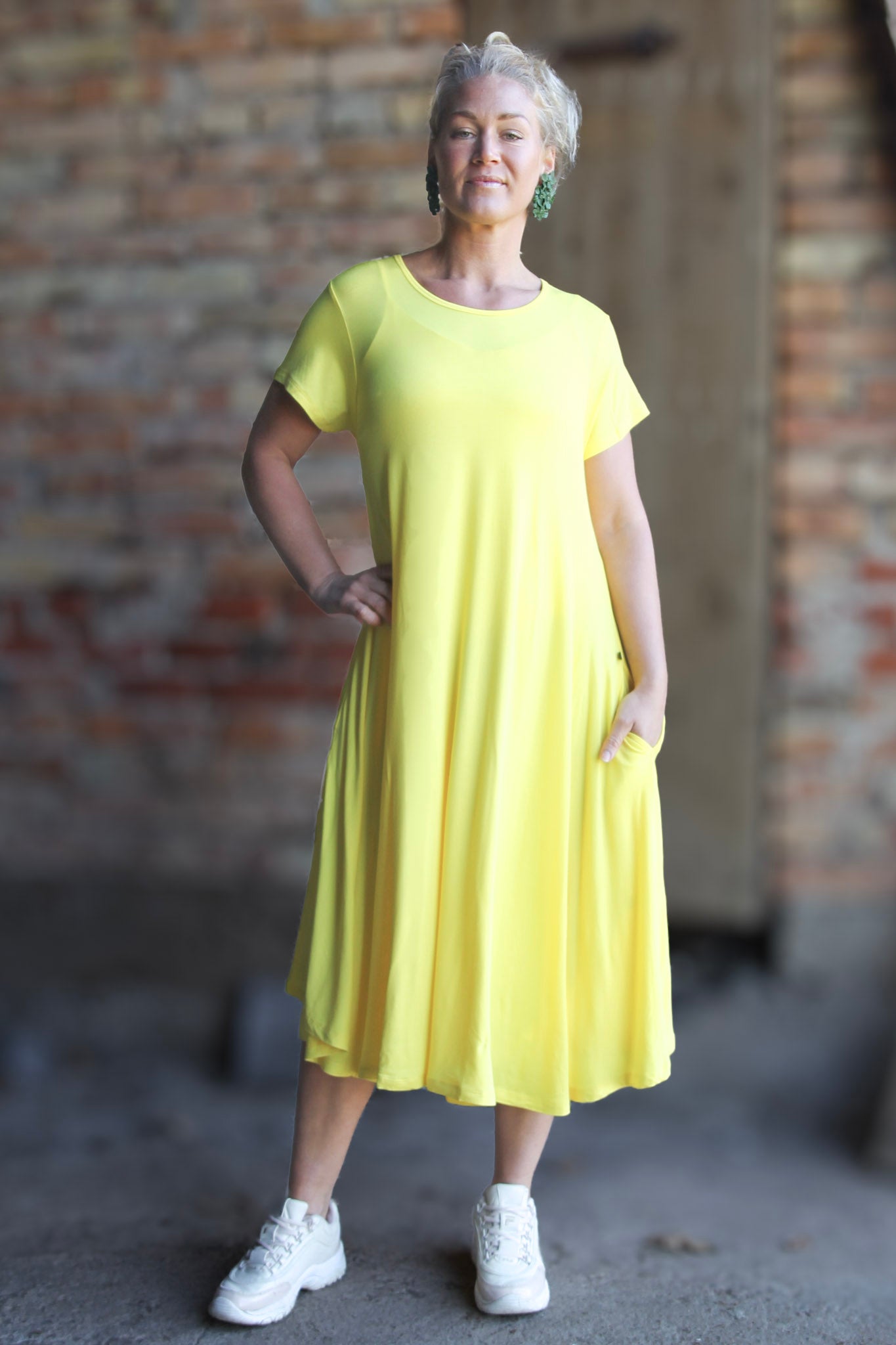 Yellow Dress Ballerina Yellow