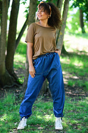 Blå Jeansbyxa Harem Active Indigo Blue
