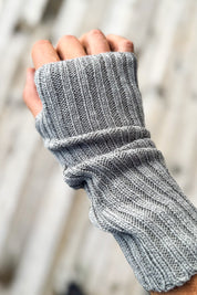 Ljusgrå Armvärmare Hedda Light Grey
