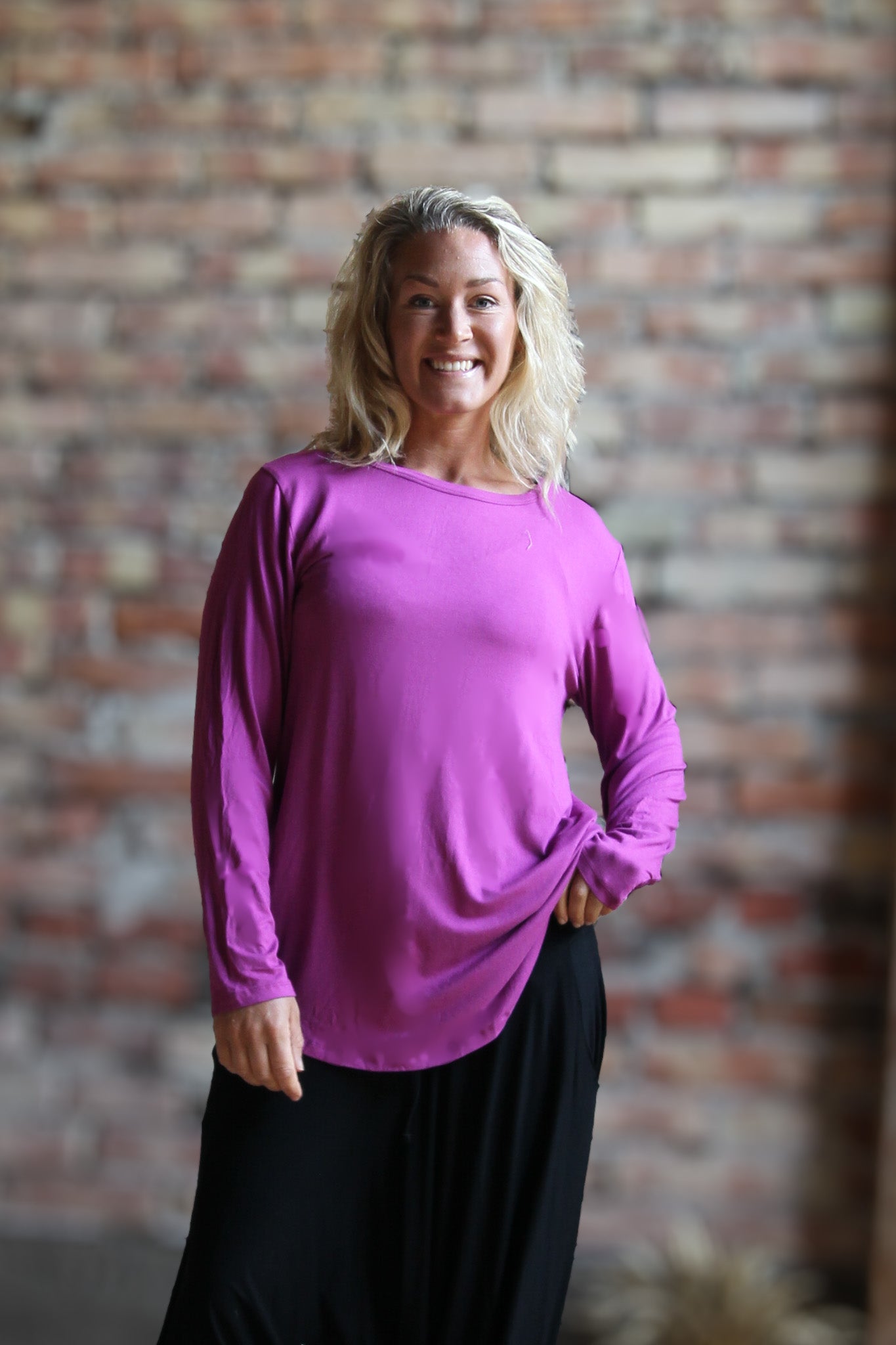 Lila Tröja Frida Longsleeve Purple