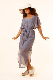 Light Grey Patterned Dress Betula Light Grey Print