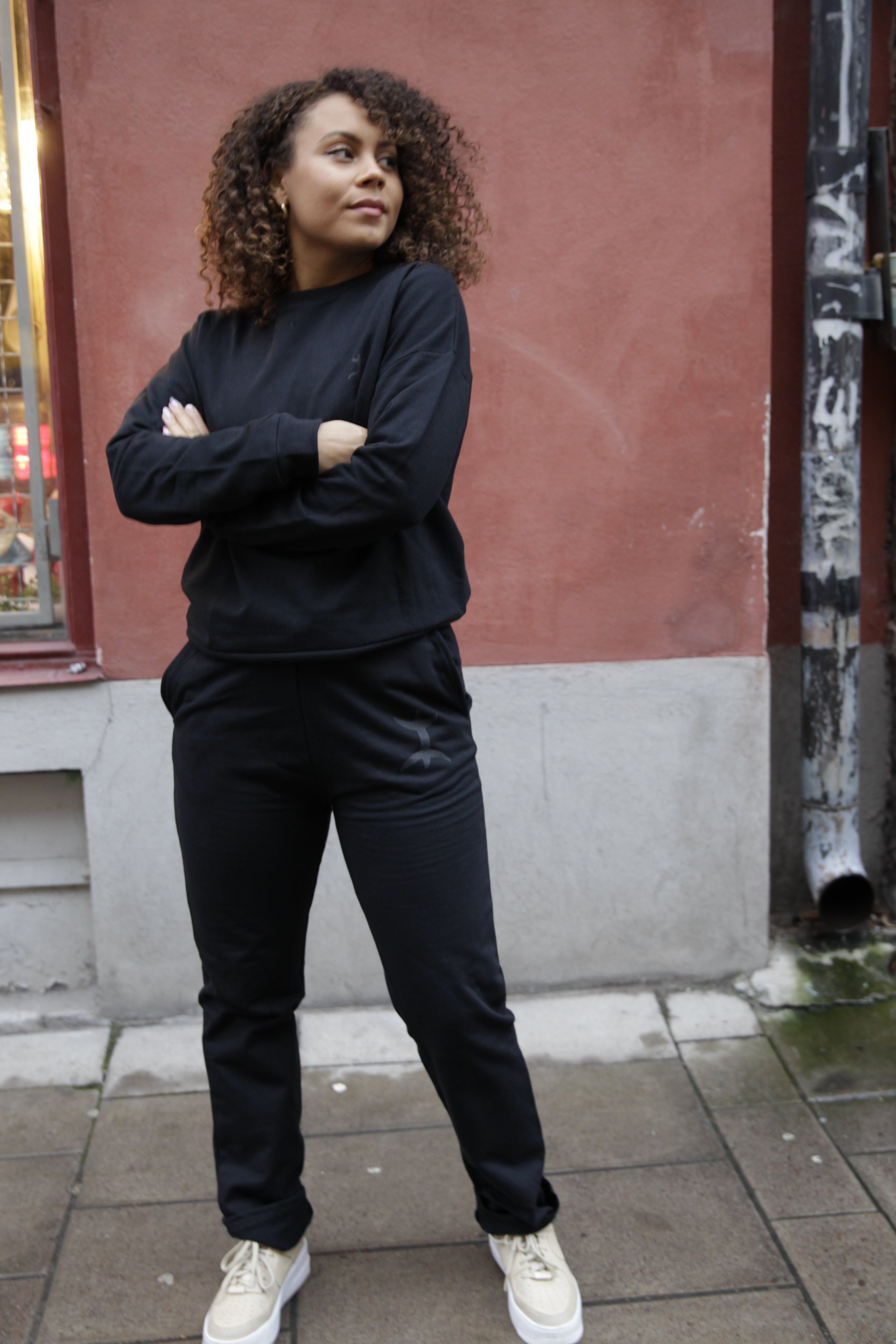 Zwarte joggingbroek Bufana Zwart