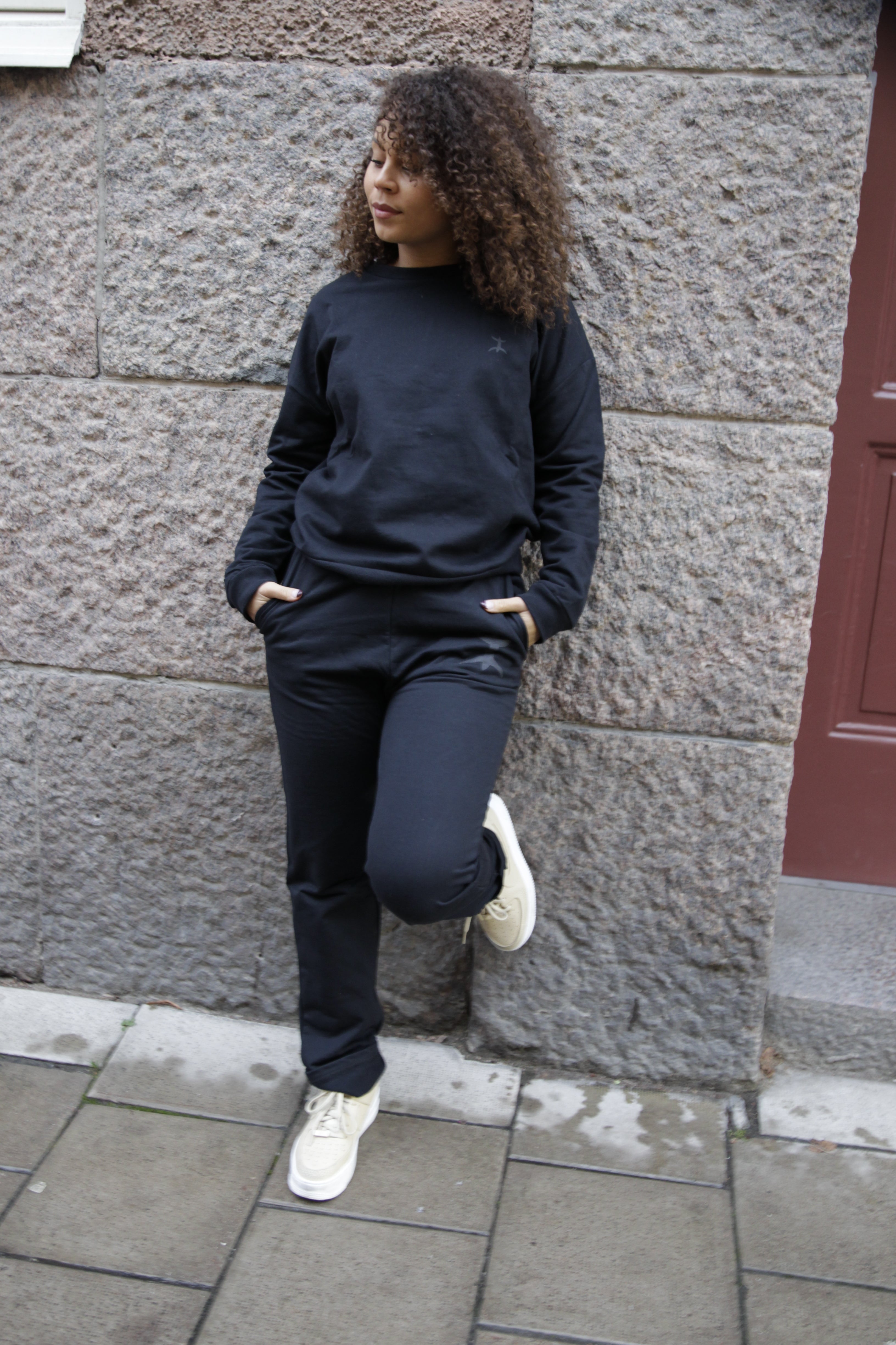 Zwarte joggingbroek Bufana Zwart