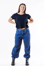 Dark Blue Jeans Sudersand Dark Blue Wash